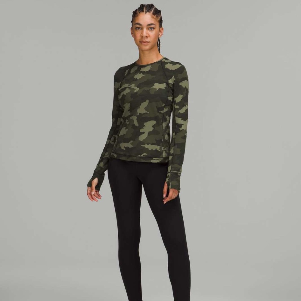 NWT Lululemon Its Rulu Run LS in Heritage 365 Camo Medium Olive Multi